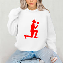 Load image into Gallery viewer, Cute Couple Sweatshirt, Lovers Valentine Sweatshirt, Valentine Shirt, Valentines Gift, Couple Gifts, Matching Sweatshirt, Groom Bride Shirt