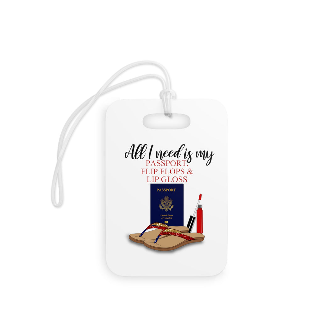 Passport and Flip Flops Luggage Tags