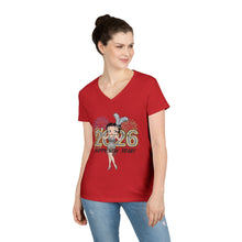 Load image into Gallery viewer, 2026 New Year Vneck Shirt, Betty Boop New Year Shirt, Tshirt For New Year's Eve, New Year 2026 Shirt, Cute Christmas Gift, Holiday Gift