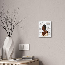 Load image into Gallery viewer, Aesthetic Black Girl Wall Art Decor, Positive Affirmation Home Decor, I Am Enough Black Woman Portrait Motivational Wall Art Birthday Gift