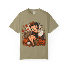 Load image into Gallery viewer, Hello Fall Shirt, Cute Betty Boop Halloween Fall Shirt, Comfort Colors Ghost Graphic Tee, Trick or Treat Outfit Ideas for Halloween Party