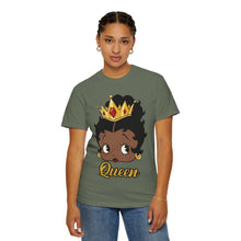 Load image into Gallery viewer, Betty Boop Design T-shirt, Black Queenly Shirt, Cartoon Graphic Tee, Comfort Colors Shirt For Her Birthday Gift