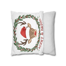 Load image into Gallery viewer, Christmas Theme Pillowcase, Christmas Design Pillow Cover, Christmas Deer, Home Decor Christmas Gift, Cute Living Room Christmas Accent