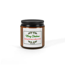 Load image into Gallery viewer, Scented Candle, Christmas Candle, Holiday Gift, Christmas Decor, Christmas Gifts, Housewarming Gift, Scented Soy Candle Multi-Size Amber Jar