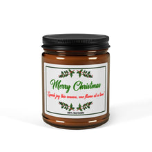 Load image into Gallery viewer, Scented Candle, Christmas Candle, Holiday Gift, Christmas Decor, Christmas Gifts, Housewarming Gift, Scented Soy Candle Multi-Size Amber Jar
