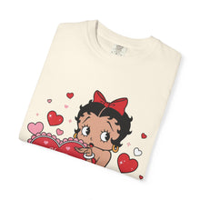 Load image into Gallery viewer, Betty Boop Valentine Shirt, Love Shirt, Heart Design Shirt, Valentine's Day Shirt Women, Women's Valentine's Day Gift, Valentine's Outfit