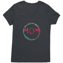 Load image into Gallery viewer, All_Day_Everyday_Mom_Mode_Womens_Vneck_S_Charcoal_Mockup.png