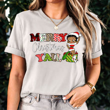 Load image into Gallery viewer, Merry Christmas You All Shirt, Christmas T-Shirt, Funny Christmas Shirt, Christmas Gifts, Betty Boop Christmas Shirt, Cute Christmas Shirt