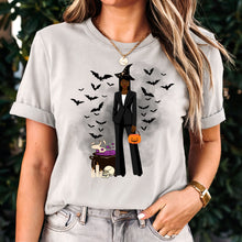 Load image into Gallery viewer, Comfort Colors Fashionable Halloween Shirt For Black Girl Halloween Shirt Gift For Spooky Season Shirt Black Girl Magic Retro Halloween Gift