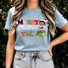 Load image into Gallery viewer, Merry Christmas You All Shirt, Christmas T-Shirt, Funny Christmas Shirt, Christmas Gifts, Betty Boop Christmas Shirt, Cute Christmas Shirt