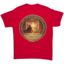 Load image into Gallery viewer, Be_Strong_and_Courageous_Shirt_Joshua_1_Red_Front_Mockup.png_15437217