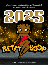 Load image into Gallery viewer, Betty Boop 2025 Calendar Printable, Cute Digital Calendar 2025, Wall Calendar PDF, Editable Calendar, Monthly Planner, Homeschool Planner