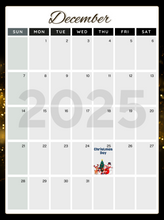 Load image into Gallery viewer, Betty Boop 2025 Calendar Printable, Cute Digital Calendar 2025, Wall Calendar PDF, Editable Calendar, Monthly Planner, Homeschool Planner