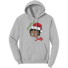 Load image into Gallery viewer, Betty Boop Christmas Hoodie, Feeling Jolly Sweatshirt, Christmas Gift for Her, Holiday Graphic Hoodie, Betty Boop Hoodie, Womens Clothing