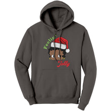 Load image into Gallery viewer, Betty Boop Christmas Hoodie, Feeling Jolly Sweatshirt, Christmas Gift for Her, Holiday Graphic Hoodie, Betty Boop Hoodie, Womens Clothing