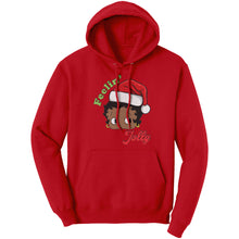 Load image into Gallery viewer, Betty Boop Christmas Hoodie, Feeling Jolly Sweatshirt, Christmas Gift for Her, Holiday Graphic Hoodie, Betty Boop Hoodie, Womens Clothing