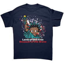 Load image into Gallery viewer, Betty_Boop_Funny_Patriotic_Shirt_Indepe_Navy_Front_Mockup.png