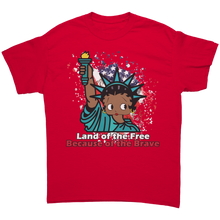 Load image into Gallery viewer, Betty_Boop_Funny_Patriotic_Shirt_Indepe_Red_Front_Mockup.png