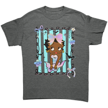 Load image into Gallery viewer, Betty_Boop_Halloween_Shirt_Halloween_Co_Graphite_Heather_Front_Mockup.png
