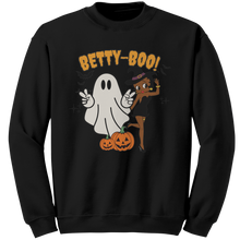 Load image into Gallery viewer, Betty_Boop_Halloween_Sweatshirt_Cute_Ha_Black_Mockup.png