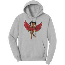 Load image into Gallery viewer, Betty Boop Hoodie, Betty Boop Graphic Hoodie, Betty Boop with Angel Wings Hoodie, Betty Boop Gift, Christmas Hoodie, Christmas Gifts For Her