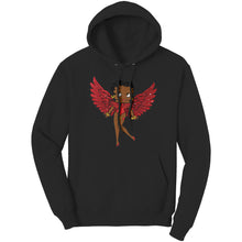 Load image into Gallery viewer, Betty Boop Hoodie, Betty Boop Graphic Hoodie, Betty Boop with Angel Wings Hoodie, Betty Boop Gift, Christmas Hoodie, Christmas Gifts For Her