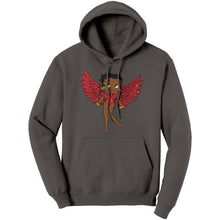 Load image into Gallery viewer, Betty Boop Hoodie, Betty Boop Graphic Hoodie, Betty Boop with Angel Wings Hoodie, Betty Boop Gift, Christmas Hoodie, Christmas Gifts For Her