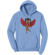Load image into Gallery viewer, Betty Boop Hoodie, Betty Boop Graphic Hoodie, Betty Boop with Angel Wings Hoodie, Betty Boop Gift, Christmas Hoodie, Christmas Gifts For Her