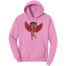 Load image into Gallery viewer, Betty Boop Hoodie, Betty Boop Graphic Hoodie, Betty Boop with Angel Wings Hoodie, Betty Boop Gift, Christmas Hoodie, Christmas Gifts For Her