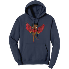 Load image into Gallery viewer, Betty Boop Hoodie, Betty Boop Graphic Hoodie, Betty Boop with Angel Wings Hoodie, Betty Boop Gift, Christmas Hoodie, Christmas Gifts For Her