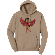Load image into Gallery viewer, Betty Boop Hoodie, Betty Boop Graphic Hoodie, Betty Boop with Angel Wings Hoodie, Betty Boop Gift, Christmas Hoodie, Christmas Gifts For Her