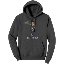 Load image into Gallery viewer, Betty_Boop_Hoodie_Betty_Boop_Womens_Hoo_Dark_Heather_Front_Mockup.png
