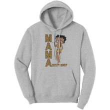 Load image into Gallery viewer, Betty_Boop_Hoodie_Leopard_Print_Mama_Ho_Ash_Front_Mockup.png
