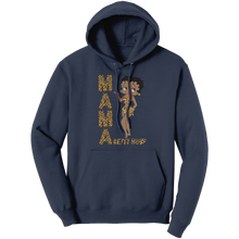 Load image into Gallery viewer, Betty_Boop_Hoodie_Leopard_Print_Mama_Ho_Navy_Front_Mockup.png
