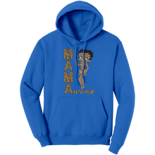 Load image into Gallery viewer, Betty_Boop_Hoodie_Leopard_Print_Mama_Ho_Royal_Front_Mockup.png