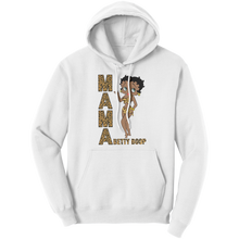 Load image into Gallery viewer, Betty_Boop_Hoodie_Leopard_Print_Mama_Ho_White_Front_Mockup.png