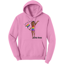Load image into Gallery viewer, Betty_Boop_Hoodie_Love_is_Love_Hoodie__Light_Pink_Front_Mockup.png
