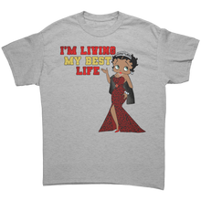 Load image into Gallery viewer, Betty_Boop_Im_Living_My_Best_Life_Shi_Sport_Grey_Front_Mockup.png