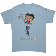 Load image into Gallery viewer, Betty_Boop_Shirt_Betty_Boop_Graphic_Shi_Light_Blue_Front_Mockup.png