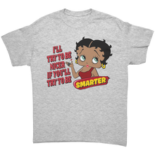Load image into Gallery viewer, Betty_Boop_Shirt_Betty_Boop_Naughty_Shi_Ash_Grey_Front_Mockup.png