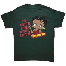 Load image into Gallery viewer, Betty_Boop_Shirt_Betty_Boop_Naughty_Shi_Forest_Green_Mockup.png