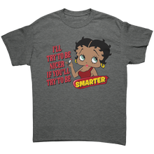 Load image into Gallery viewer, Betty_Boop_Shirt_Betty_Boop_Naughty_Shi_Graphite_Heather_Front_Mockup.png