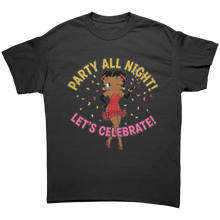 Load image into Gallery viewer, Betty_Boop_Shirt_Birthday_Party_Tshirt_Black_Front_Mockup.png