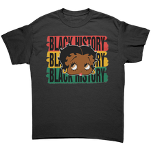 Load image into Gallery viewer, Betty_Boop_Shirt_Black_History_Shirt_B_Black_Front_Mockup.png