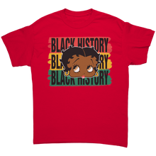 Load image into Gallery viewer, Betty_Boop_Shirt_Black_History_Shirt_B_Red_Front_Mockup.png