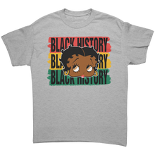 Load image into Gallery viewer, Betty_Boop_Shirt_Black_History_Shirt_B_Sport_Grey_Front_Mockup.png
