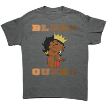 Load image into Gallery viewer, Betty_Boop_Shirt_Black_Queen_Shirt_Bla_Graphite_Heather_Front_Mockup.png