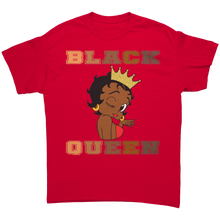 Load image into Gallery viewer, Betty_Boop_Shirt_Black_Queen_Shirt_Bla_Red_Front_Mockup.png