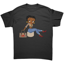 Load image into Gallery viewer, Betty_Boop_Shirt_Cute_Baddie_Streetwear_Black_Front_Mockup.png