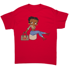 Load image into Gallery viewer, Betty_Boop_Shirt_Cute_Baddie_Streetwear_Red_Front_Mockup.png
